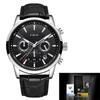 Reloj de cuarzo deportivo para hombre LIGE de comercio exterior, resistente al agua, con correa de acero, doble esfera, multifunción, reloj de pulsera de negocios