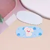 Parche de Acrílico Estampado Cuadros Ovalados Coreano Nuevo Accesorios para el Cabello DIY Pin Lateral Cadena para Teléfono Móvil Accesorios