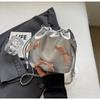 Bolsa pequena estilo ocidental de alta qualidade para mulheres 2024, nova bolsa crossbody com corrente, bolsa de balde com laço de nicho super popular