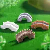 Puente de piedra creativo de paisaje en miniatura, serie de puentes de madera vintage, accesorios decorativos DIY para paisajismo de jardines, adornos en miniatura