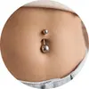 Piercing de Ombligo Redondo de Aleación de Titanio G23 Transfronterizo Anillo de Ombligo Versátil de Bola Pulida de Acero Inoxidable Joyería para el Ombligo Abdominal