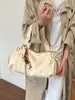 Bolso plisado Boston para mujer 2026 nuevo modelo bolso de mano simple para ir al trabajo bolso vintage bolso de hombro cruzado tote
