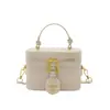 2025 Nuevo Bolso Caja Retro para Mujer Diseño de Nicho Bolso Cruzado de Moda Simple Versátil Bolso de Mano Bolso de Hombro