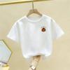 Camiseta de Manga Corta 100% Algodón para Niños y Niñas, Camiseta Básica para Niños Grandes, Medianos y Pequeños, Camiseta Linda de Dibujos Animados para Bebés Niñas