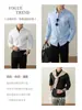 [Lanxess Modal] Camisa Masculina Sem Costura e Que Não Amassa - Pacote com 60 Peças - Primavera e Outono - Elegante para o Trabalho - Manga Longa - Cor Lisa