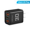 Carregador Cabeça regulamentos dos EUA regulamentos europeus regulamentos britânicos carregador de viagem 2.4A PD 2USB carregador de celular atacado
