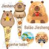 Novo Balão de Filme de Alumínio Formato Desenho Animado Capivara Kapibala Balão para Festa de Aniversário Infantil Decoração de Festa