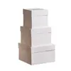 En Stock Transfronterizo Amazon Caja Blanca para Pastel de Cumpleaños con Ventana Blanca 10 pulgadas 12 pulgadas Empaque para Postre Tiramisú