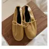 Couro Bovino Encerado Cor Uva ~ Sapatilha de Bico Fino com Laço Super Macia, Ponto Médio, Estilo Rolinho de Ovo para Mulheres, Sapatos Femininos Confortáveis
