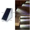 Nueva Luz Triangular para Escalones Exteriores Transfronteriza, Luz de Atmósfera de Alto Brillo para Jardín y Patio, Luz Solar Pequeña para Escalones a Prueba de Lluvia