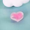 Cuentas de corazón melocotón de 21 mm con agujero recto esmeriladas transparentes opcionales multicolor DIY hechas a mano cadena para teléfono móvil accesorios de joyería