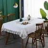 Mantel Navideño Impermeable y a Prueba de Aceite, Lujo Ligero, Tela Bordada de Poliéster de Alta Gama, Mantel y Mantel de Comedor con Encaje para Uso en Hotel y Hogar