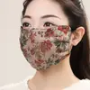 Nueva mascarilla facial cálida estampada para mujer, adecuada para ciclismo al aire libre en otoño e invierno, a prueba de viento, resistente al frío, versátil, elegante y con una cobertura facial ampliada.
