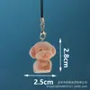 Llavero de Animales de Dibujos Animados de Resina 3D Flocado Lindo Cadena para Teléfono DIY Colgante de Joyería Hecho a Mano Venta al por Mayor