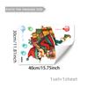 Caja de Regalo, Bolas de Colores, Árbol de Navidad, Decoraciones Festivas, Pegatinas para Ventanas, Escaparate, Azulejo, Decoración del Hogar, Pegatinas Estáticas, Calcomanías