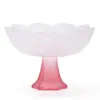 Taza de té de loto rosa de vidrio hecha a mano, taza de maestro para damas, taza aromática de pétalo de pie alto, taza de shochu, taza de té de lujo ligero