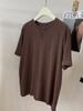Camiseta Casual de Manga Curta para Mulheres Verão Novo Solta Emagrecedora Estilo Coreano Simples Básica Algodão e Linho Camisa de Base Redutora de Idade