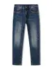 Ropa de Hombre Fengshe / 2026 Otoño-Invierno Nuevo Estilo Americano Toro Grande Clásico Ajuste Delgado Pierna Recta Vaqueros Retro