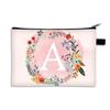 Bolsa Cosmética Estampada a Doble Cara con Letras A- Z Transfronteriza Patrón de Letras Bolsa con Cremallera Bolsa de Muestra Bolsa de Almacenamiento para Viaje