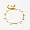 Collar de Acero de Titanio con Forma de Gota de Agua Estilo Europeo y Americano Versátil para Mujer Cadena para Clavícula de Diseño de Nicho de Lujo Ligero Nueva Moda Combinación sin Color