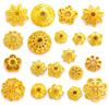 Accesorios de joyería de aleación DIY pétalos huecos soporte de flores cuentas espaciadoras para pulsera cuentas de posicionamiento material de capullo de flor V149