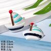 Resina velero barco accesorios diy hebilla de zapato slime cristal barro accesorios pegamento crema accesorios traje diy transfronterizo