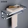 Baño plata Cromado Niquelado Todo Cobre Toallero de Baño Toallero traje Estante de Almacenamiento Inodoro Baño Ferretería Colgante
