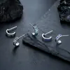 Brincos de Arco Semicircular para Homens e Mulheres, Acessórios Femininos de Moda de Personalidade de Nicho Retrô de Alta Qualidade, Joias de Orelha Versáteis Atacado