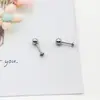Configuraciones para Aretes de Acero de Titanio DIY Taladro Aguja Fina Hilo Antialérgico Base de Taladro Roscada Base de Taladro Adhesiva Accesorios Metabo