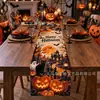 2027 Nuevo Camino de Mesa de Halloween Impresión HD Gato Negro Festival de Calabazas Decoración Camino de Mesa para Uso en el Hogar