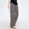 Pantalones de seda de algodón para mujer, pantalones anchos y sueltos de verano para mujer, tallas grandes, nuevos pantalones rectos de algodón artificial para chica gordita 2024