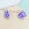 Acessórios de Vestuário Laço Camélia Patch de Tecido Flor Fofa Corsage Decoração DIY Decorativo Flor Dupla Cabeça Botão de Flor Acessórios
