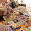 Cojín de Sofá Estilo Bohemio Poliéster-Algodón con Jacquard de Patrón Geométrico, Antideslizante, Lavable a Máquina, Universal para Todas las Estaciones, Funda de Sofá