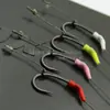 Contas Defletoras para Pesca de Carpa Europeia Acessórios Anti-Fundo Tampa Peça Flip Amarelo Vermelho Branco Kicker para Anzol de Carpa