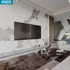 Nueva Pared de Fondo de TV de Mármol Natural Estilo Chino para Sala de Estar, Recepción de Hotel, Casa, Pared de Fondo de Lujo Simple Moderna Accesible