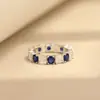 Anillo de Diamantes de Fila Completa con Circonita Microincrustada Exquisito de Gama Alta, Anillo Abierto Bicolor Elegante Versátil, Anillo para el Dedo Índice, Regalo para Mujer