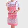 Delantal Floral para el Hogar, Ropa de Trabajo Resistente a las Manchas, Ropa de Protección Laboral, Lavado de Platos en la Cocina, Delantal para Limpieza del Hogar, Uniforme de Trabajo