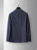 Traje Casual para Hombre para Primavera y Otoño, Chaqueta Casual de un Solo Botón 100% Algodón para Jóvenes Empresarios, Aspecto de Alta Gama, Abrigo Delgado de una Sola Capa