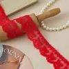 Pinza para el pelo con lazo suave de doble cara colorido de 4 cm de ancho, malla de bordado soluble en agua de seda de leche, accesorios para juguetes