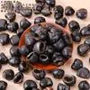 Material de cascabel de cáscara de fruta natural para accesorios de cuentas de llavero DIY hechos a mano, accesorios de pulsera, material de colgante de carillón de viento creativo