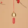 Adornos Metálicos de Campana Colgantes Adornos de Puerta China Bendición Pequeños Colgantes de Carrillón de Viento Fiesta de Nochevieja Accesorios Decorativos DIY