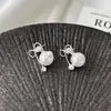 Pendientes de Plata de Ley S925 con Perlas de Imitación de Gama Alta para Mujer, Pendientes de Diseño Nicho, Pinzas para Orejas y Accesorios para Orejas Versátiles y Elegantes