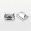Manicura Xiaohongshu Cristal Transparente Multifacético Zircón Desnudo Joyería Gema Rectangular Uña Portátil Forma Especial Diamante Decoración