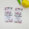 Tarjeta de Agradecimiento Navideña de Cumpleaños en Inglés para Amazon, Tarjeta de Felicitación Escrita a Mano, Postal de Flores, Tarjeta de Agradecimiento