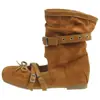 Botas Curtas Vazadas Estilo Western Retrô Femininas 2026 Outono Novo Estilo Laço Cadarço Salto Escondido Salto Bloco Versátil Emagrecimento