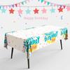 Mantel desechable de gasa para fiesta de cumpleaños infantil, mantel redondo rectangular, mantel, cubierta de mantel, arreglo decorativo