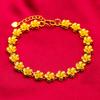 Pulsera de fresas doradas de Vietnam para mujer, pulsera de flores, joyería transfronteriza al por mayor
