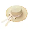 Sombrero de Sol para Adelgazar la Cara de Verano Sombrero de Sol con Lazo Grande Sombrero de Sol con Protección Solar Sombrero de Sol Sombrero de Paja Tejido Super Ala Ancha Sombrero de Playa para Mujeres