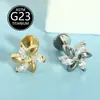 Brincos de Titânio F136, Unissex, Modernos, Piercings Labiais Cravejados com Zircônia, Joias para Body Piercing de Liga de Titânio Integrada Transfronteiriça, Em Estoque