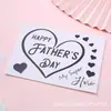 Papá Barba Inglesa Día del Padre Globo de Bola de Olas Pegatina Pegatina de Bola de Olas Transparente DIY Pegatina de Globo Autoadhesiva